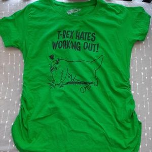Funny tree dinosaur maternity shirt